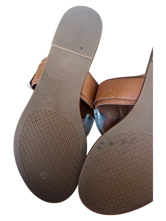 Tory Burch Marsden Leather Thong Sandal size 9 Caramel Brown - Picture 7 of 8